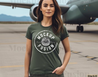 mockup di camicia da combattimento, camicia militare, t shirtmockup, modelmockups, styledmockup, canva 3001 mockup, bellacanva mock up, mockupman