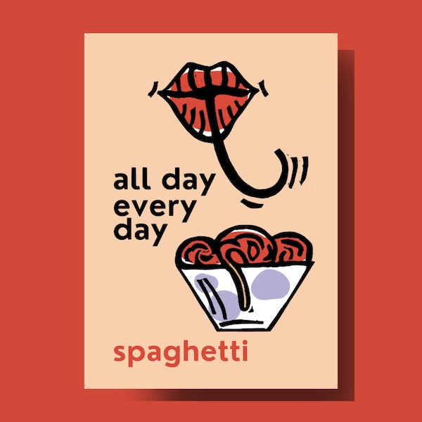 Poster A2 Spaghetti