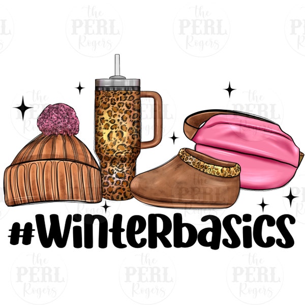 Winter basics png sublimation design download, Christmas png, Hello Winter png, Winter season png, sublimate designs download