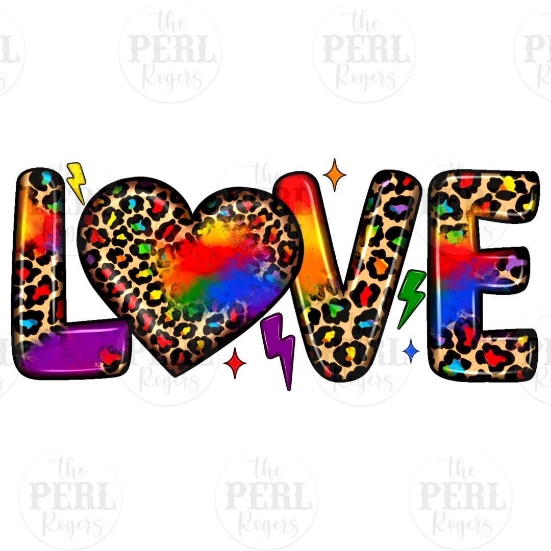 Love Heart Png Sublimation Design Download, Love is Love Png, Pride ...