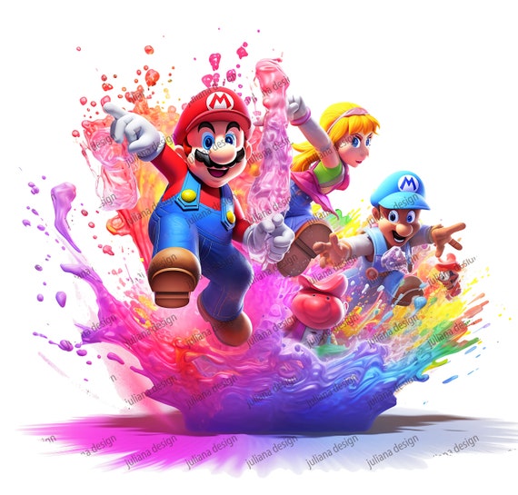 Super Mario Characters Png, Super Mario Png, Super Mario World Png, Mario  Png, Cartoon Png Digital File