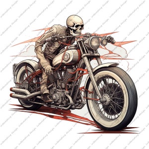 Biker Skull PNG | Death Skull Rider png | Motorcycle Motorcycle Bicycle | Cricut Cut File Silhouette Clip Art Vector Digital