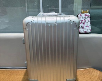 Vintage Original 006 Lock Aluminium Kosmetikkoffer, Reisekoffer, Griff Einloch, 006 TSA Lock Gepäck, Aluminium r * mowa Koffer