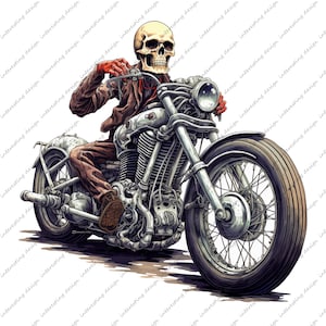 Biker Skull PNG | Death Skull Rider png | Motorcycle Motorcycle Bicycle | Cricut Cut File Silhouette Clip Art Vector Digital