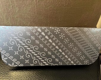 Shiny Cardstock 100 Dollar Envelope - Silver Swirls