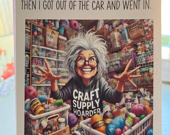 Chaos in the Craft Store - Greeting Card