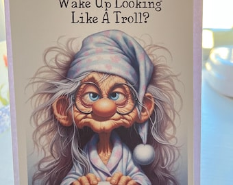 Humorous "Troll" Greeting Card