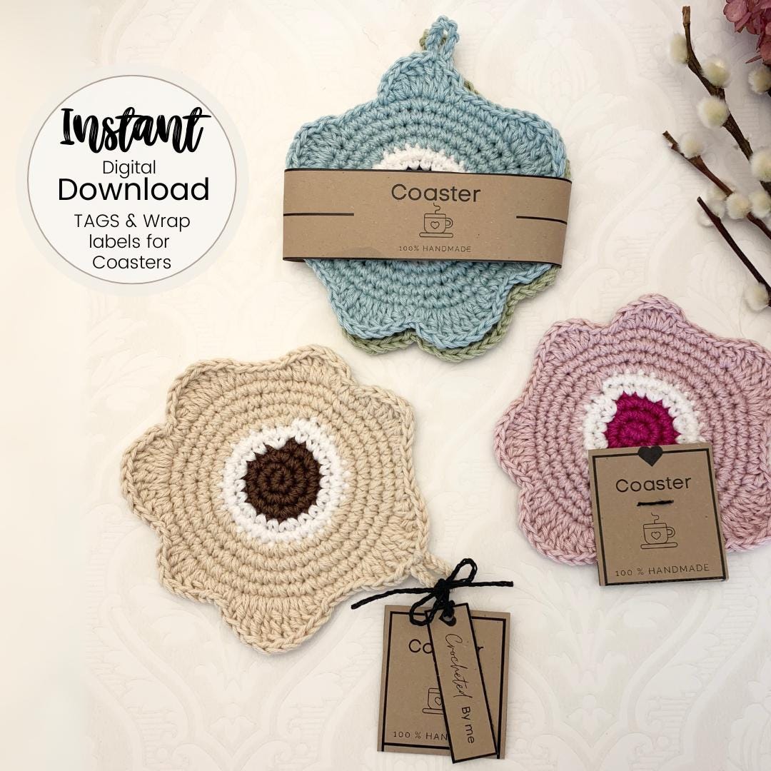 Printable Tags for Coasters & Small Tags 