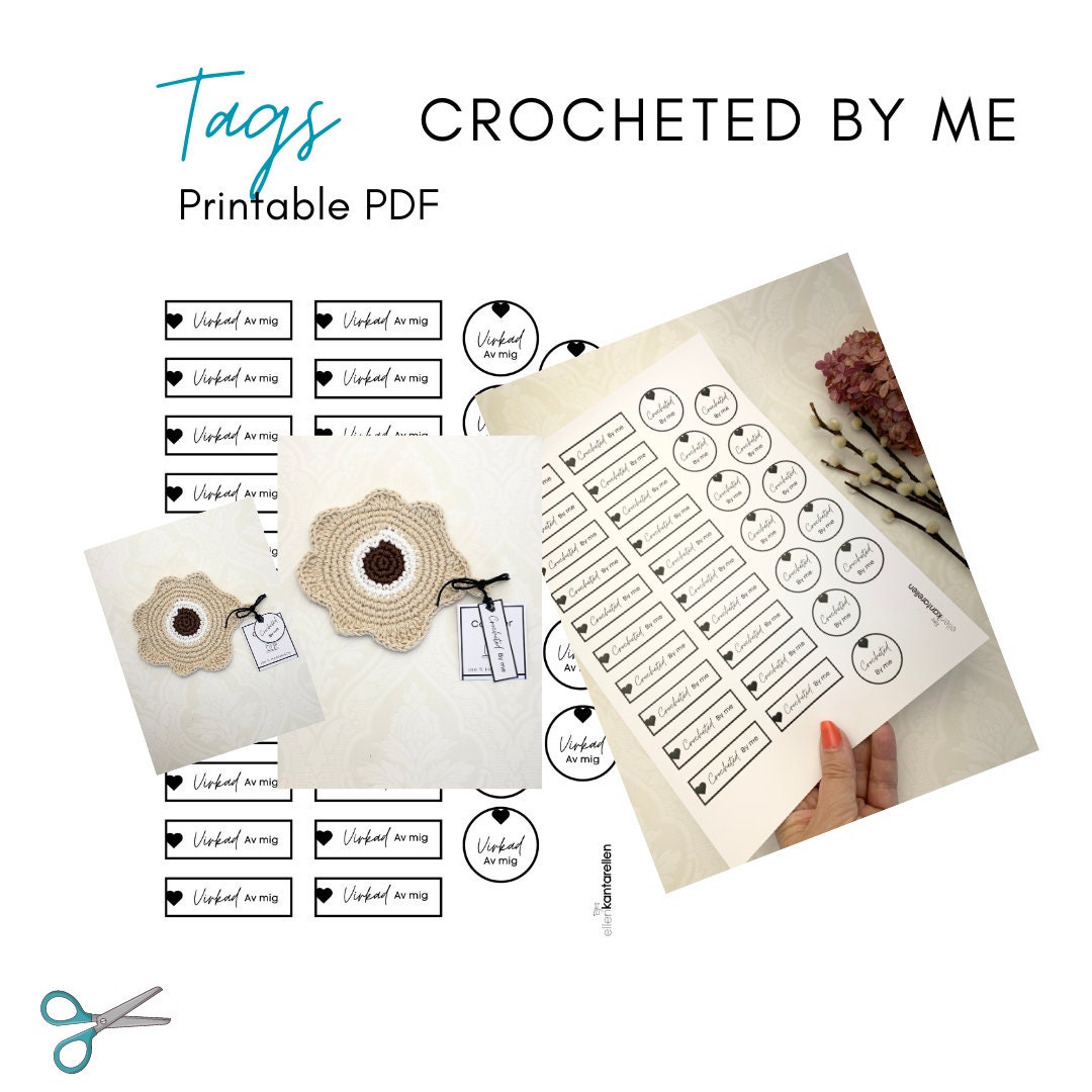 Printable Tags for Coasters & Small Tags 