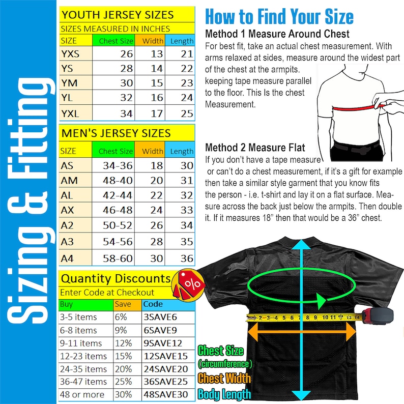 Find out how to ensure a proper fit and save with quantity discounts.