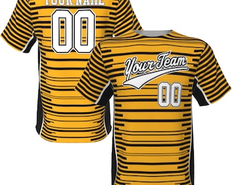 Custom Glitch Baseball Jersey: Personalized Team Uniform