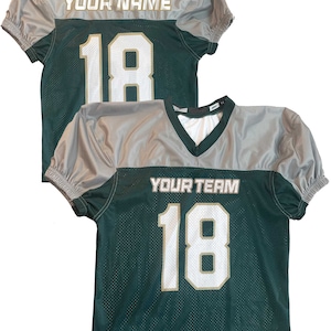 Two Tone Pro Style Mesh Custom Football Jersey, Dazzle Sleeves and Shoulder, Design yourself, Logos, Names, Numbers, Fully customizable