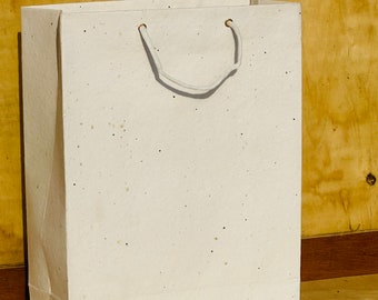 Eco Friendly Seed Paper Tote bags, Customize Bags, Everyday Bags, Plantable Seed Paper Bags