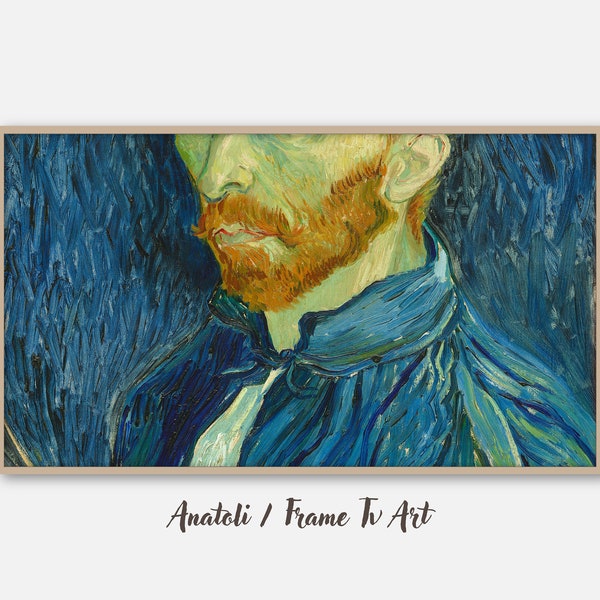 Vincent Van Gogh Self Portrait Painting Tv Art | Vintage Portrait Frame Tv Art | Classic Painting Art Tv | Digital Download Tv 141