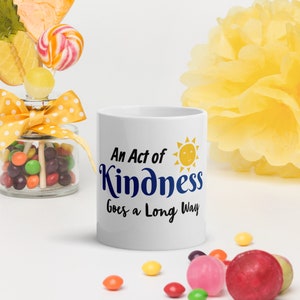Act of Kindness White Glossy Mug