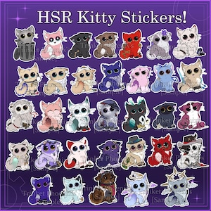 Honkai Star Rail Kitty Stickers