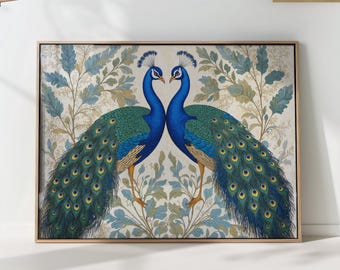 William Morris Peacock Poster Elegant Bird Art Vintage-Inspired Animal Decor
