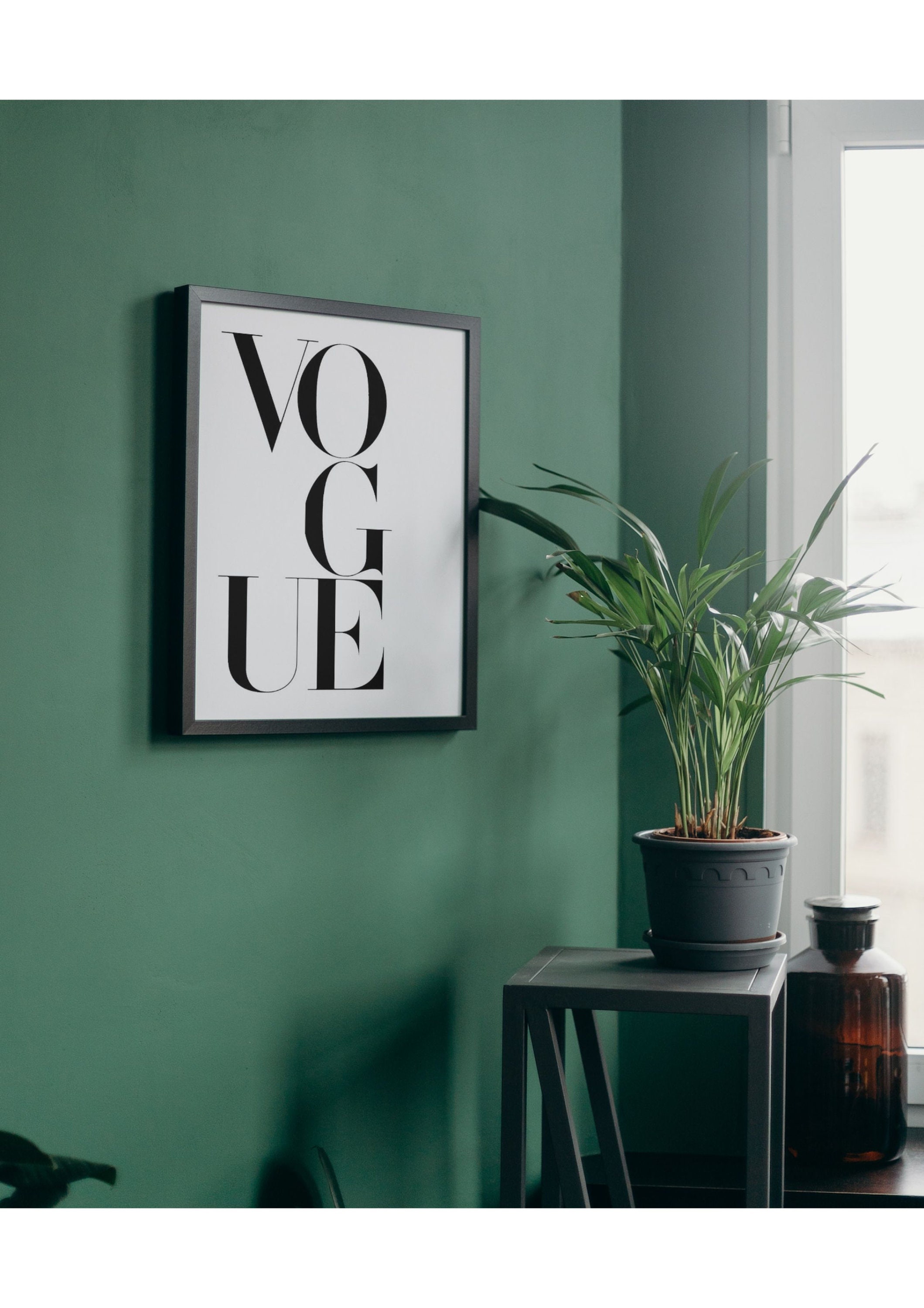 Printable Vogue Wall Art Print Vintage Vogue Wall Art Print Printable