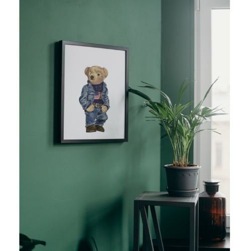 Polo Bear Wall Art Poster | Printable Polo Ralph Downloadable Wall Art ...