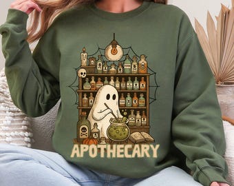 Apotheker-Sweatshirt Gemütlicher Halloween-Pullover Perfekte Geschenke für Apothekergeschenke Geist Lustige Halloween-Apotheke Tech-Geschenke Apothekenwoche Geschenk