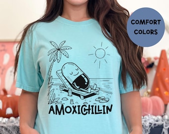 Amoxichillin Shirt Retro Apotheker Shirts Lustiges Mitarbeiter Geschenk Doktor Shirt Pharmd Geschenk Apotheke Tech Geschenk Zukunft Apotheker Neues Grad Geschenk
