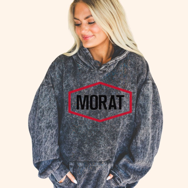 MORAT mineral washed hoodie Si ayer fuera hoy Hoodie Morat sweatshirt Morat Gira de concierto 2024 Morat USA tour 2024 hoodie Morat Merch