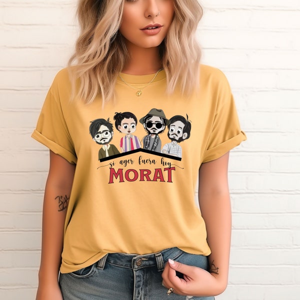 Morat Si Ayer Fuera Hoy US Tour 2024 Shirt Morat Band Fan tshirt Morat 2024 Concert T-shirt Si Ayer Fuera Hoy Shirt Gift for Morat fan tee