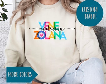 Personalized Venezuela Sweatshirt Custom Venezuela sweater Gift for Venezuelan girl Gift for Venezuelan woman Christmas gift for Venezuelan
