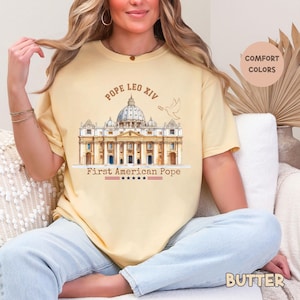 Pope Leo XIV Unisex Shirt First American Pope Shirt Catholic Gift for Catholics Vatican election 2025 shirt