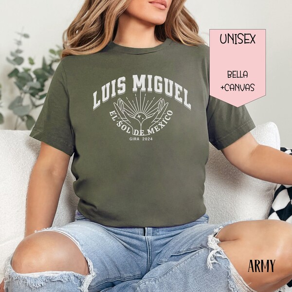 Luis Miguel tour 2024 t-shirt Luis Miguel camiseta El sol de Mexico tee Luis Miguel shirt Gift for Luis miguel fans Luismi tour 2024 Shirt