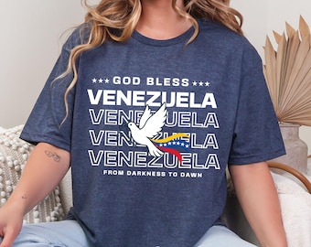 Venezuelan Shirt  Venezuelan gifts God Bless Venezuela Venezuela Freedom Shirt  Dark to Dawn Tee Venezuela jersey  Franela Venezuela tshirt