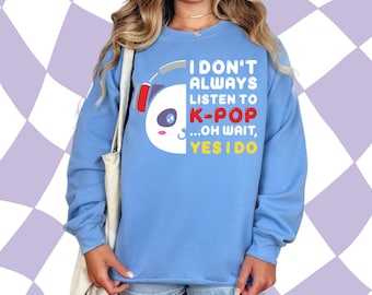 Lyssna på Kpop-tröja Kpop-skjorta Kpop-tröja Kpop-presenter till Kpop-fans Kpop-älskare-skjorta Kpop idol-tröja Kpop-fanpresenter Kpop-present Kpop-merchandise
