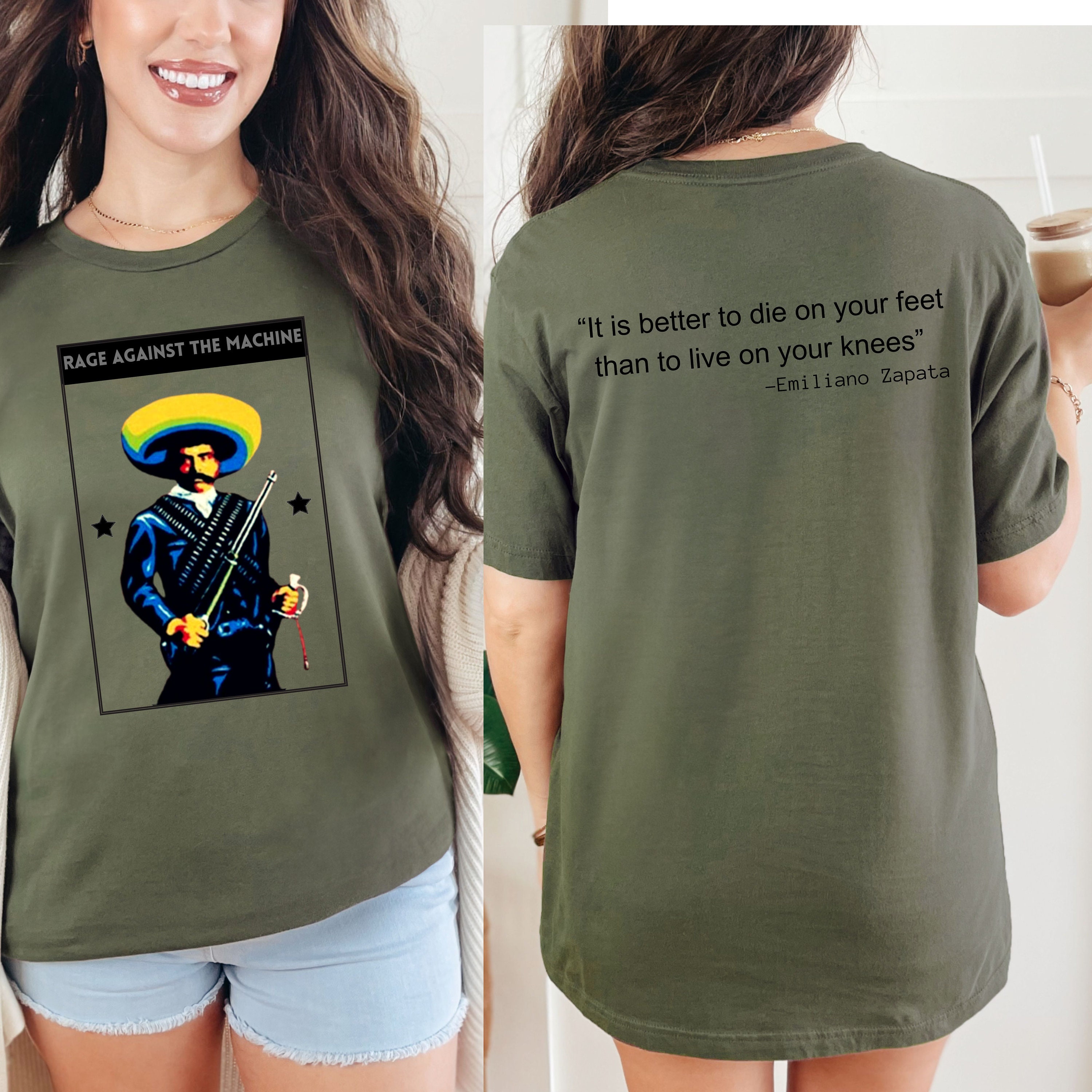 Emiliano Zapata T-shirt Mexican Revolution Shirt Mexican