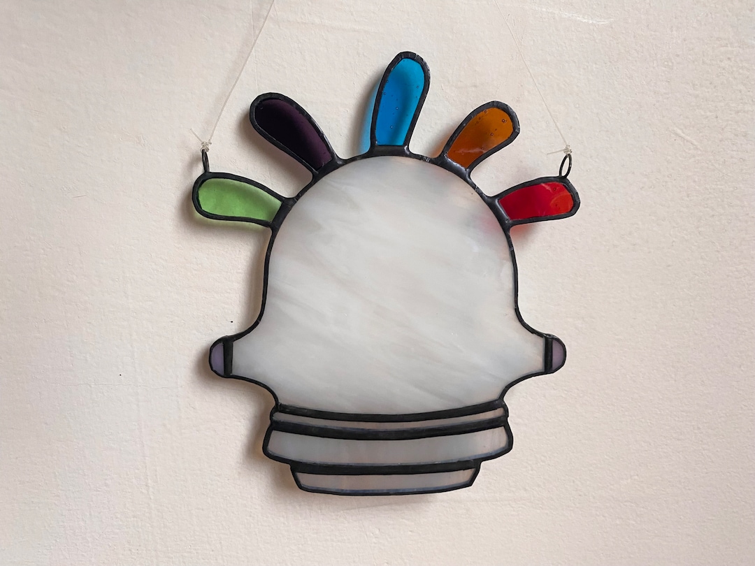 SQUEAKOID Animal Crossing Stained Glass, Gyroid Sun Catcher, ACNH Fan