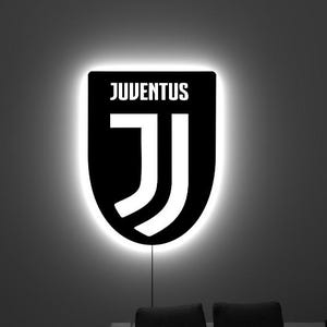 Juventus LED Wall Decor - Juventus FC Lighted Wall Art - Stylish Gift for Football Fans - Soccer Fans Gift - Gifts For Him