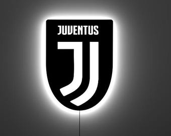 Juventus LED Wall Decor - Juventus FC Lighted Wall Art - Stylish Gift for Football Fans - Soccer Fans Gift - Gifts For Him