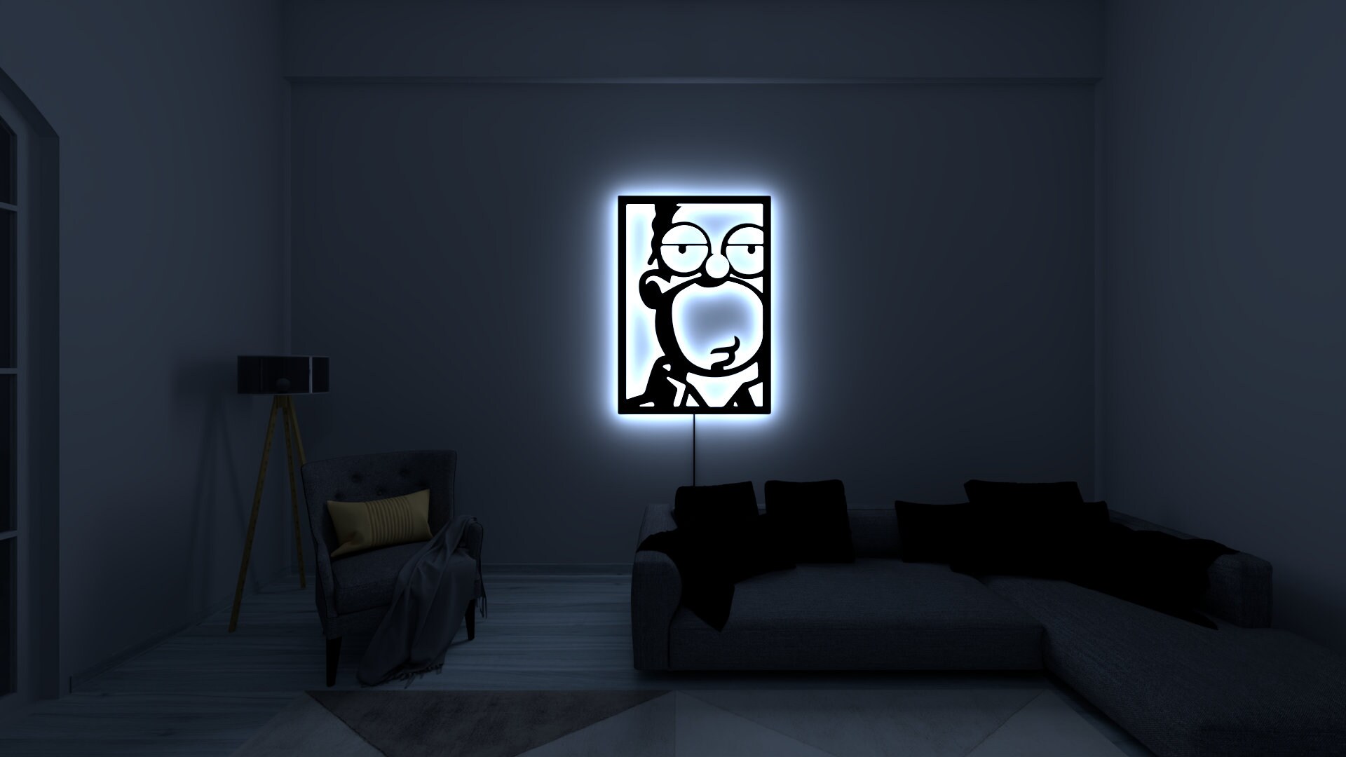 Lampe De Bureau LED Homer Simpson – Les Simpson 2007, USB, Pour Ordinateur