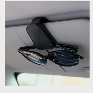 Universal Car Auto Sun Visor Glasses Box Sunglasses Clip Card Ticket Holder  Stand Fastener Pen Case Eyeglasses Car Accessories