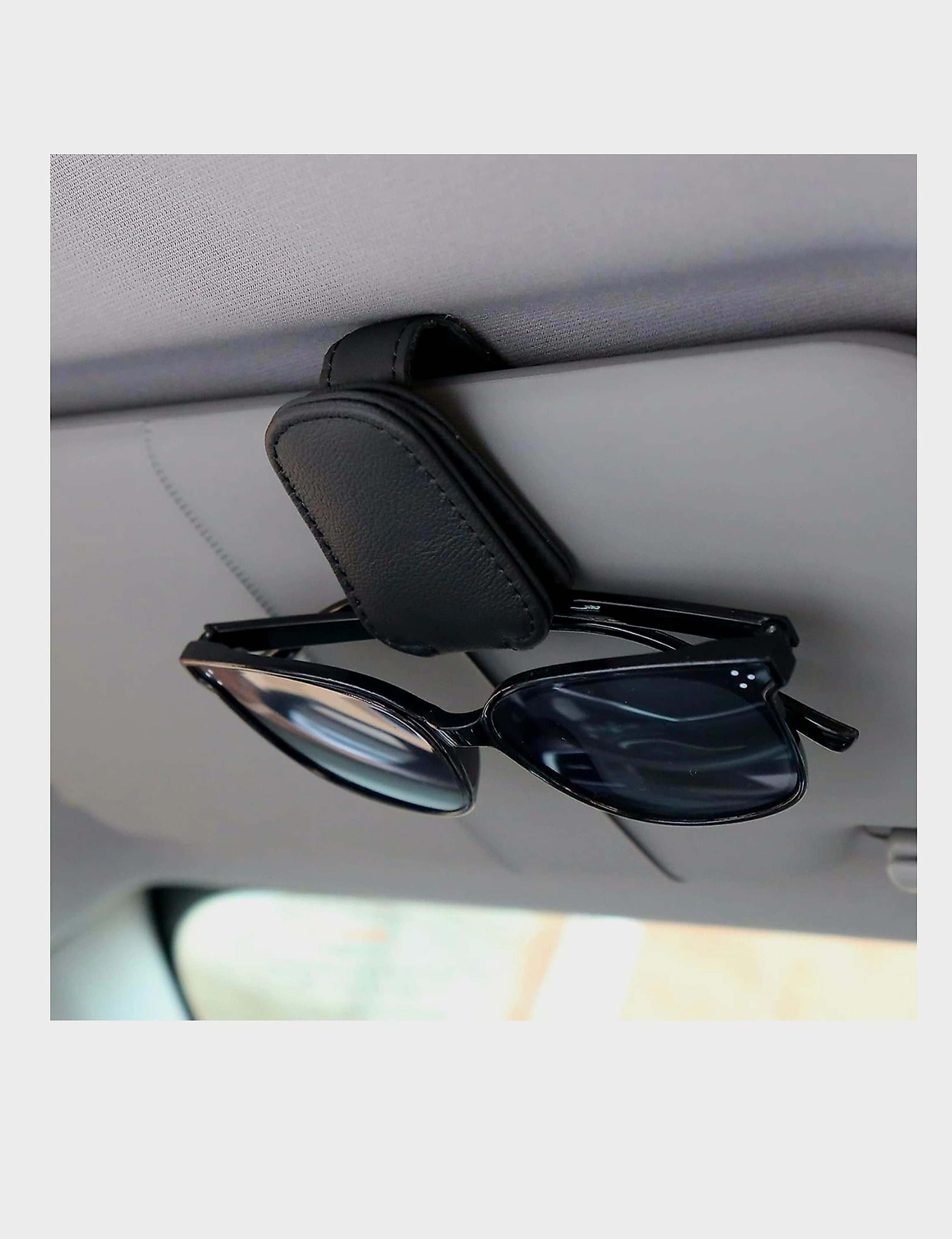 Sunglasses Clip Card Holder Car Sun Visor Storage Glasses Rece