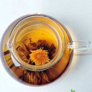 Blooming Tea Coffret Noir / Idée Cadeau 9 Pièces Blooming Tea, Cadeau Parfait, Amoureux du Siècle, Amoureux de l'Automne, Couronnes Royales image 4