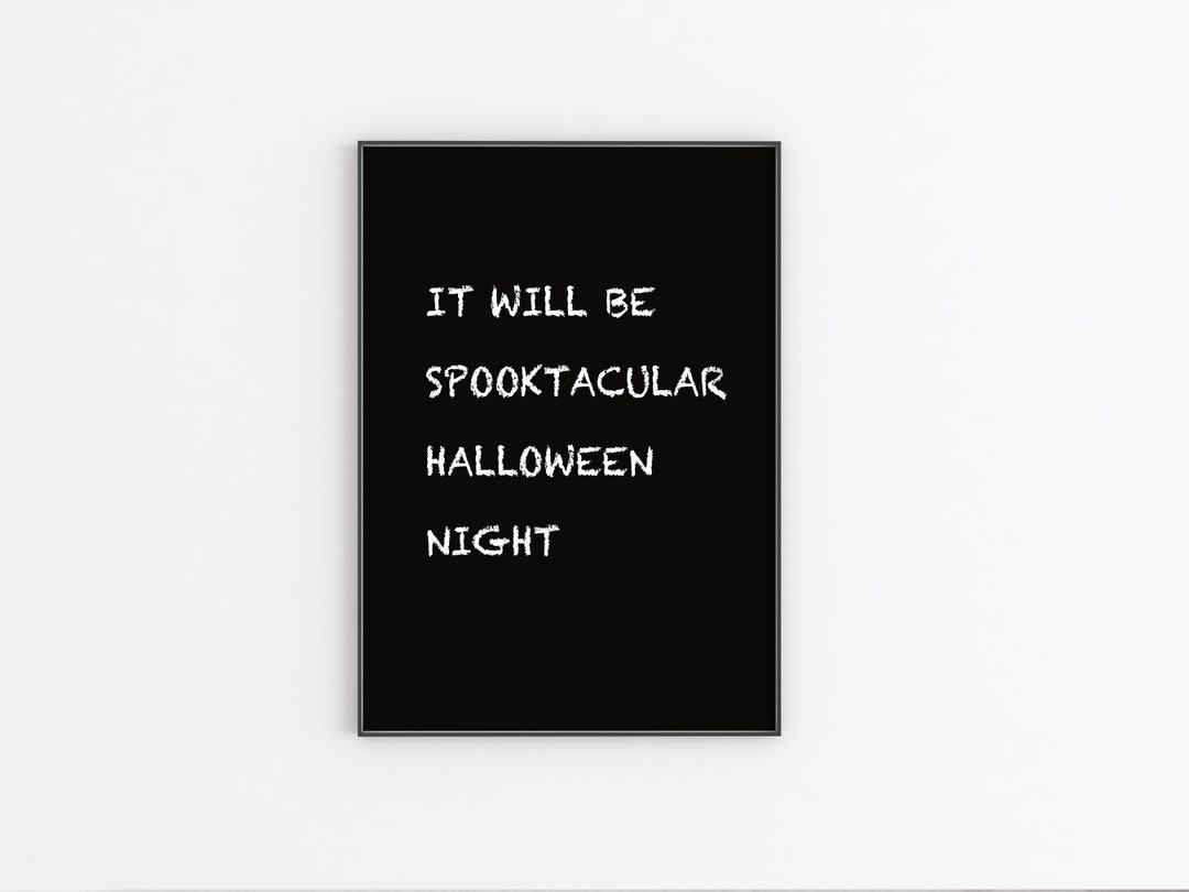 Vintage Halloween Decor Spooky Fun Halloween Autumn Art Print Etsy