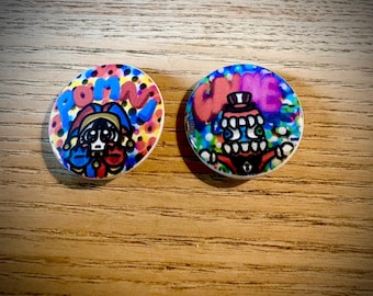 The Digital Circus Pins (pre-order) – Pomni, Gangle, Caine Characters