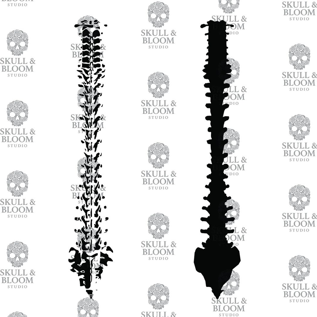 Backbone Vector Kit Backbone | Layered Spine | SVG, PNG, and TIF Digital Download - Etsy Canada