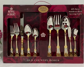   Old Country Roseカトラリー45ピース Royal Albert Old Country Roseカトラリー45ピース