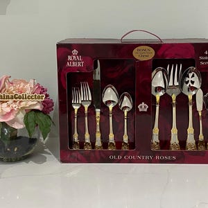   Old Country Roseサービングカトラリー Old Country Roses 20-Piece Flatware Set : Amazon.ca: Home