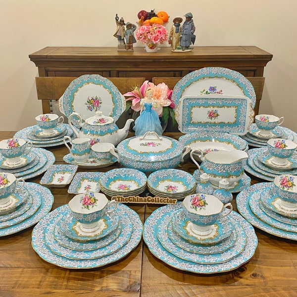 Highly Collectible Royal Albert Enchantment Dinner Set for 8