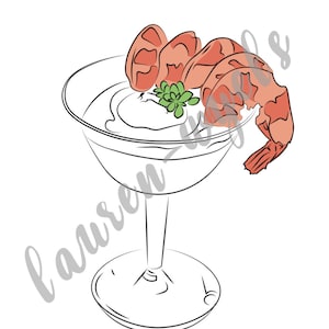 LAUREN WYELS - Shrimps Cocktail Digitale Kunst Download