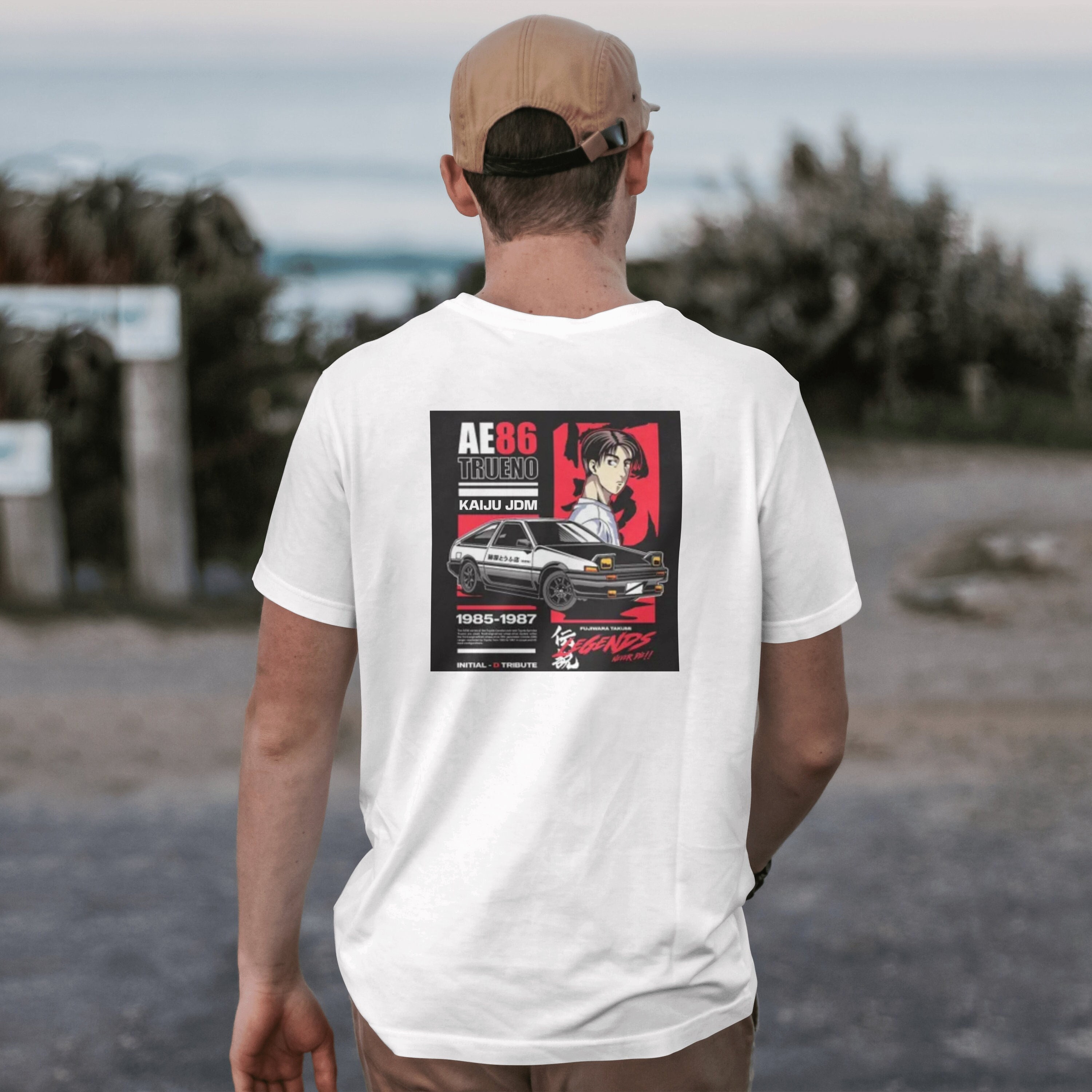 Initial D #2-Running In The 90s Dark Ver. T Shirt 100% Cotton