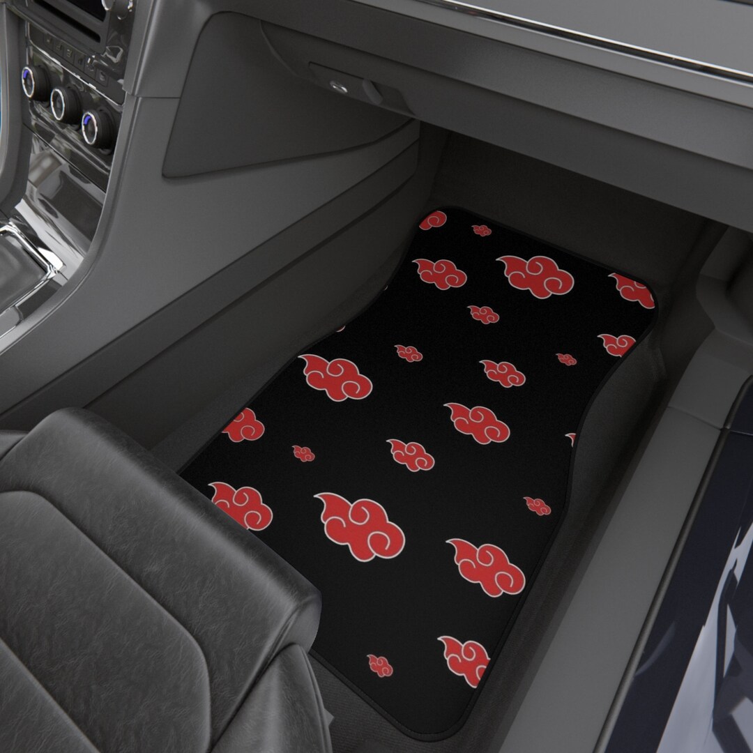 Akatsuki Cloud JDM Car Mats set of 2 90's Anime Etsy