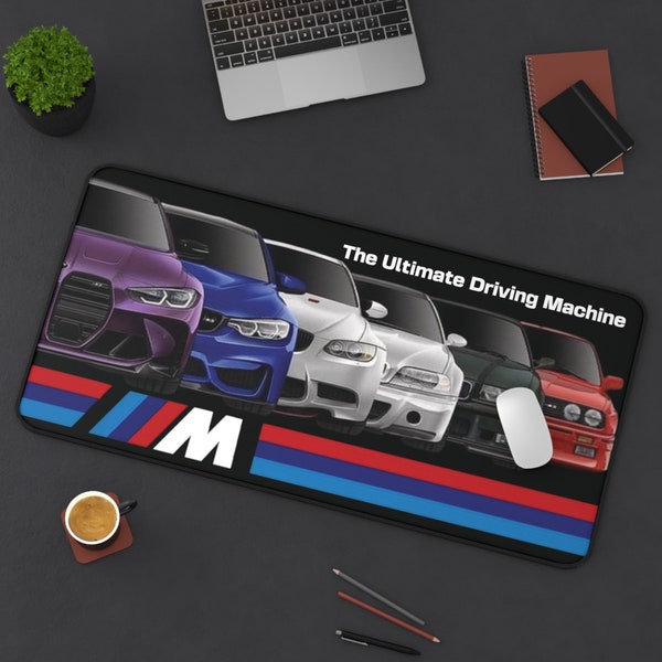 BMW M3 Lineage Gaming Mouse Pad, M3 Xxl Gaming Mat, M Series Mouse Pad, Oversize Gaming Mat, BMW Gaming Pad